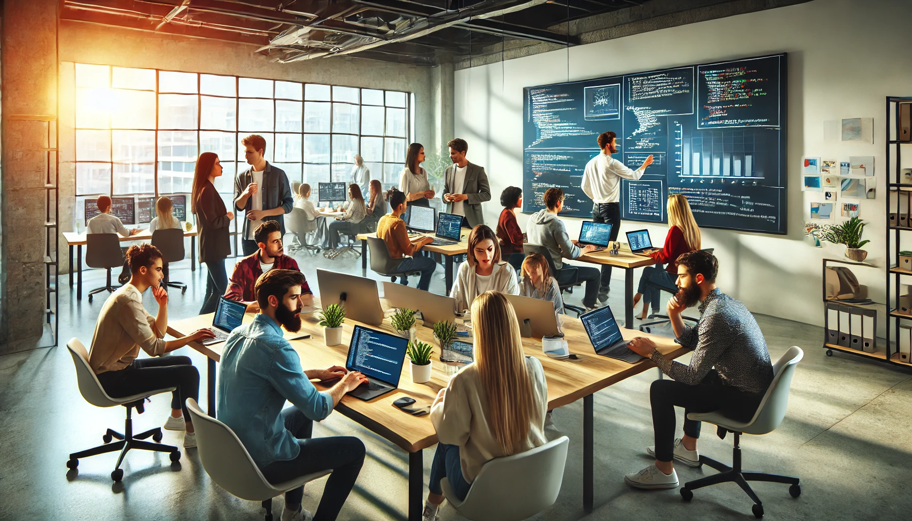 Our Team Working on Technology